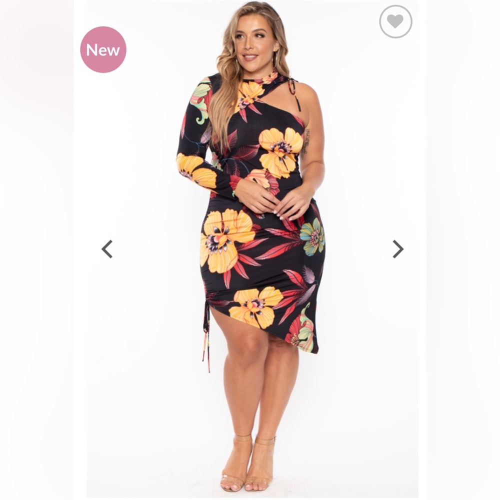 Scarlett Asymmetric Ruched Dress